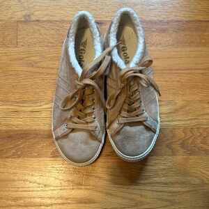 Gola Tan Sneakers Suede Low-Top